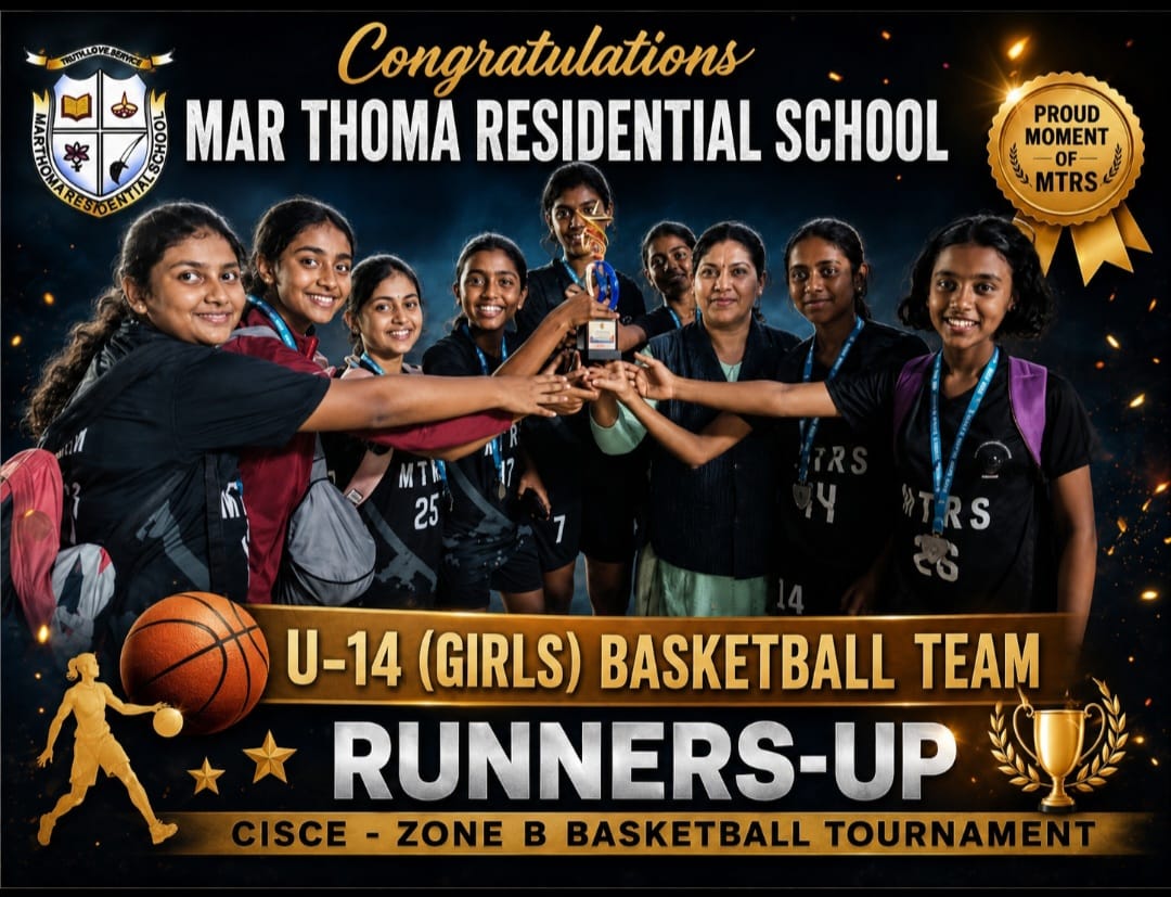 MTRS U-14 Girls Basketball Team Secures Runner-Up Position at CISCE Zone-B Tournament